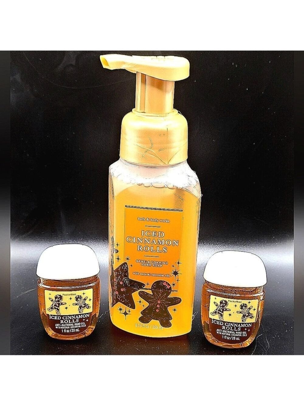 ICED CINNAMON ROLLS GENTLE FOAMING HAND SOAP & 2 HAND SANITIZERS
